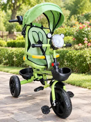 Kids Tricycle with Parent Handle and Canopy