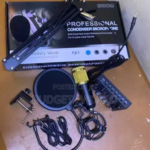 V8S Sound Card na BM800 Mic Kit ya Live Recording