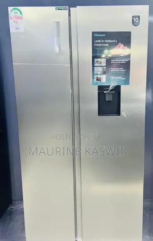 Hisense 541L Side-by-Side Fridge with Water Dispenser