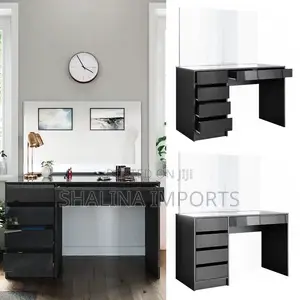 1.2m Imported Modern Black Home Office Desk with Drawer