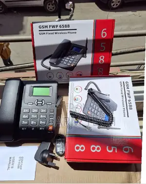 New GSM Office/Home Desktop Phone - Black