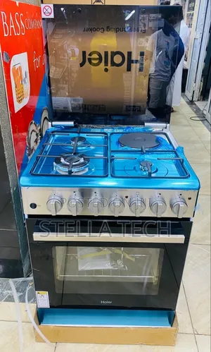 Haier 60x60cm Jiko la Gesi 3 + Umeme 1 na Sensor ya Gesi