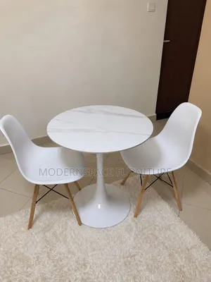 Meza ya Kisasa ya Dining ya Mzunguko ya 2-Seater