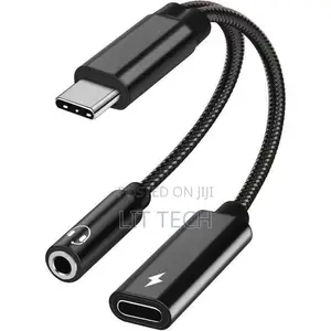 USB-C to 3.5mm Audio Adapter na PD Charging