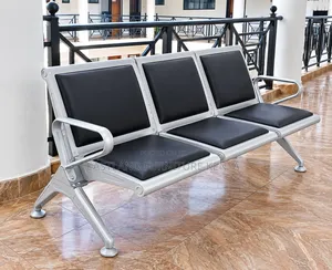 Modern 3-Seater Airport Waiting Bench