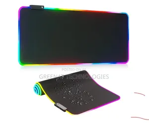 Pedi Kubwa ya Panya ya Michezo ya RGB yenye Mwanga wa LED