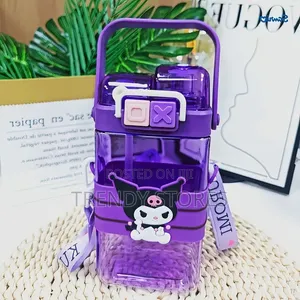 Chupa ya Maji ya Sanrio Melody & Kuromi 570ml Iliyogawanywa