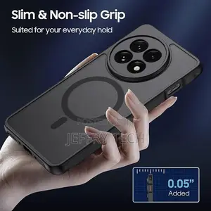 Magsafe2 Magnetic OnePlus 13R Case Translucent Matte Shockproof Black