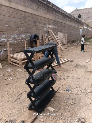Kifaa cha Viatu cha Pallet Kinachokunjwa Nyeusi cha Jozi 15