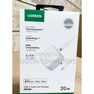 UGREEN CD137 20W USB-C Fast Charger with USB-C to Lightning Cable