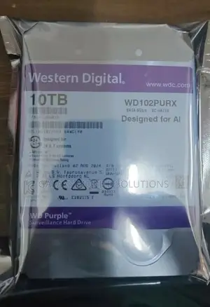 10TB WD Hard Drive ya Surveillance - Hifadhi ya CCTV