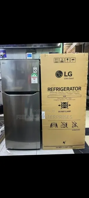 LG No Frost Fridge Mpya 234L Mlango Mbili Nyeupe