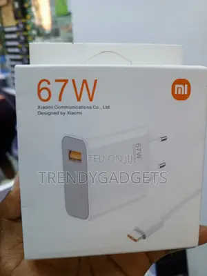 Xiaomi 67W Turbo Charge Adapter & Kebo ya Kuchaji Haraka