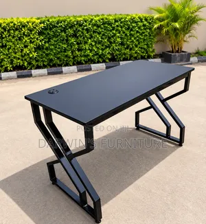 Boss Office Products Modern Black Metallic Table