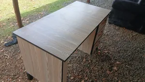 1.2m Grey Office Table with Lock