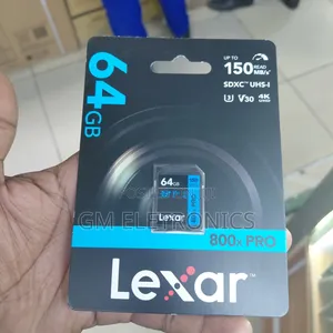 Lexar 64GB High-Performance 800x PRO SDXC UHS-I Card