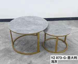 Meza ya Kahawa ya Marble ya Kutagia YZ-073-G
