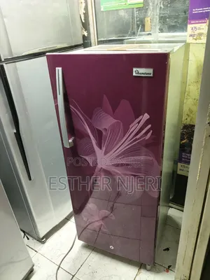 Ramtons Fridge Mlango Mmoja 180L - Maroon Nyeusi