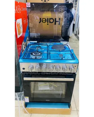 Haier 60x60cm 4-Burner Gas Cooker with Gas Sensor