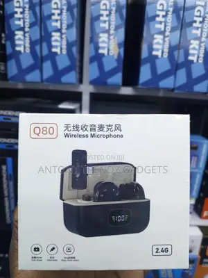 Q80 2.4G Dual Wireless Lavalier Microphone Set