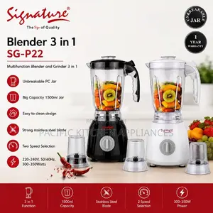 Signature Blender ya Stainless Steel 3-in-1