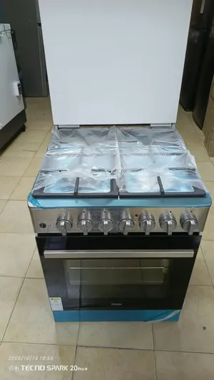 Haier Mpya Kabisa ya Kusimama 60x60cm, 4 Burner Gas na Oven ya Umeme