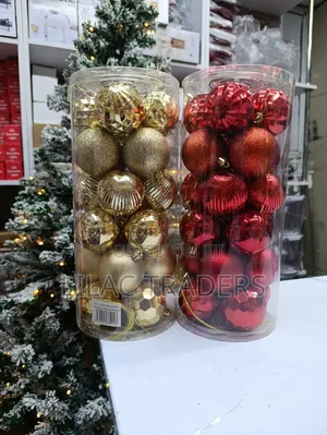 24Pcs Christmas Bubbles (6cm Gold)