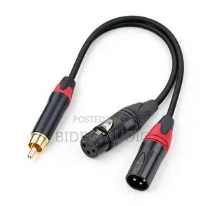 Lotus-Type Dual-Cannon Oxygen-Free Copper Audio Cable