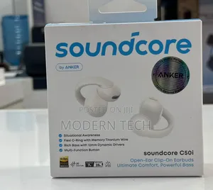 Soundcore C50i Vipaza Sauti vya Masikio vya Open-Ear na Kifaa cha Klipu