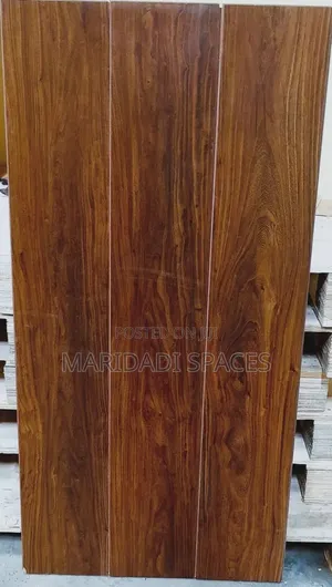 Brown SPC Tile Carpet Interlocking Wood Flooring