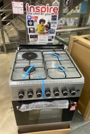 Mika Cooker ya 58cm na Burners 3 za Gesi & Oven ya Umeme