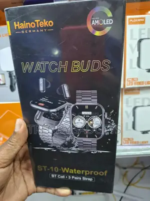 HainoTeko ST-10 AMOLED Smart Watch na Earbuds za Wireless