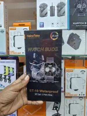 HainoTeko ST-10 Watch Buds AMOLED Smartwatch na Vipokea Sauti vya Wireless