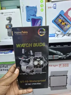 HainoTeko ST-10 Watch Buds AMOLED Smartwatch na Vipokezi vya Masikioni Visivyotumia Waya