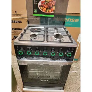 Syinix Standing Cooker 60x60 - 3 Gas + 1 Electric