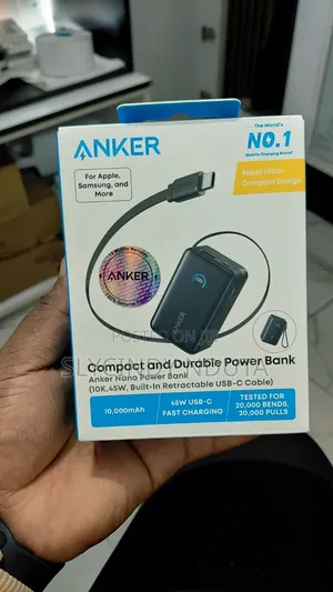 Anker Nano Power Bank (10K, 45W, Retractable USB-C)
