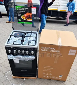 Syinix 50x55cm Jiko la Kusimama na Oven ya Umeme