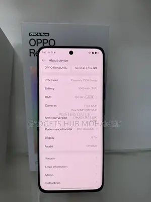 Oppo Reno 12 5G 512GB Nyeusi