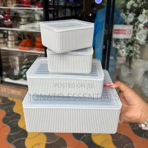 4pcs Vyombo vya Plastiki vya Jikoni vinavyoweza Kupangiliwa