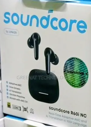 Anker Soundcore R60i NC ANC Vipuli vya Masikioni vya AI-Translation