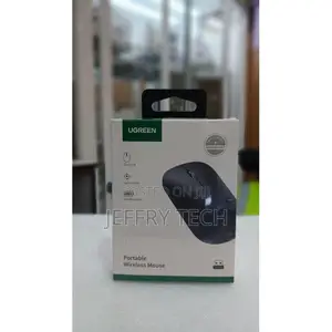 Ugreen Wireless Mouse - Nusu-Nusu, DPI Inayoweza Kurekebishwa, Betri Ya Muda Mrefu (Nyeusi)