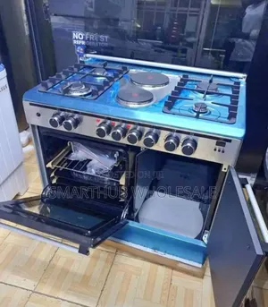 Haier 60x90cm 4+2 Burner Standing Cooker with Gas Compartment & Sensor