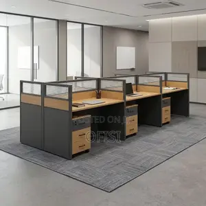 6-Seater Office Workstation Desk
