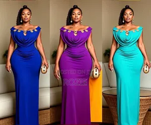 Gauni Refu la Wanawake la Off Shoulder - Gauni la Kifahari