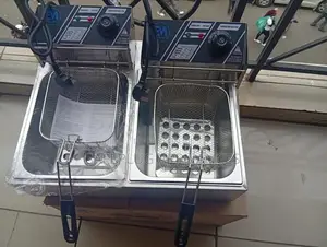 Electromate Double Deep Fat Fryer Mpya
