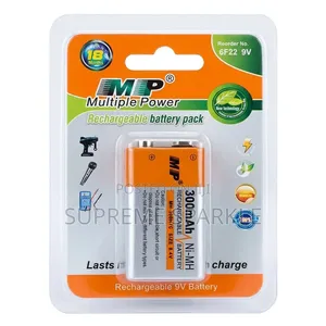 MP 9V Rechargeable Battery - 300mAh Ni-MH