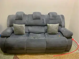Kiset cha Sofa cha Kifahari - Kijivu cha Suede