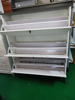 Wooden Bucket Flip-Drawer Shoe Cabinet