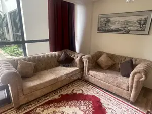 Beautiful 5-Seater Sofa Set - Brown Chenille