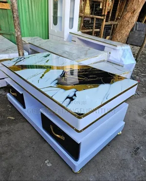 Modern 5ft TV Stand yenye Marble Top